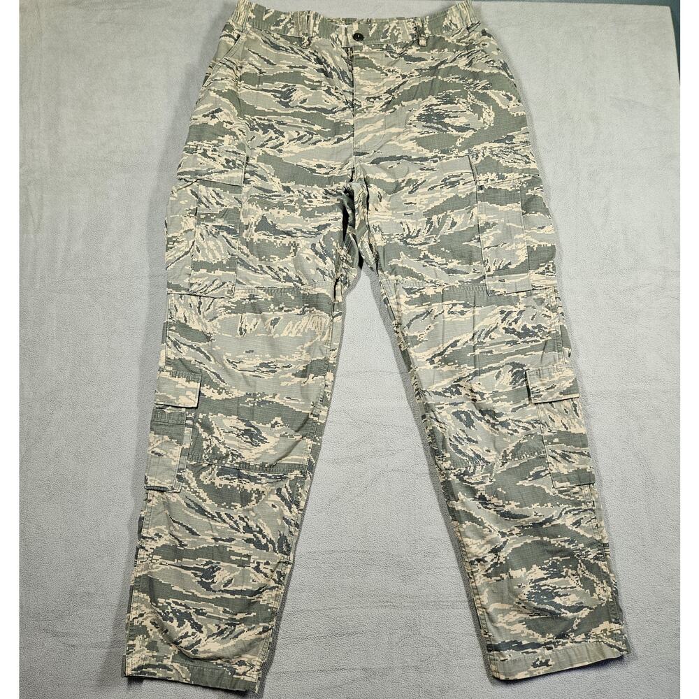 US Air Force Utility Trousers Mens 35x32.5 USAF Tiger Stripe Camouflage Military